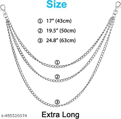 Name: Women Skirt Jeans chain Jesus cross talwar design stainless steel chain
Base Metal: Stainless Steel
Color: Silver
Net Quantity (N): 1
Occasion: Western Casual
Plating: Silver Plated
Sizing: Adjustable
Stone Type: No Stone
Type: Chain
One For All Equ