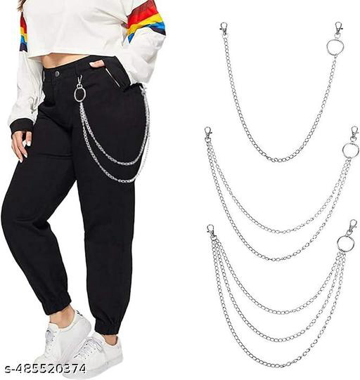 Name: Women Skirt Jeans chain Jesus cross talwar design stainless steel chain
Base Metal: Stainless Steel
Color: Silver
Net Quantity (N): 1
Occasion: Western Casual
Plating: Silver Plated
Sizing: Adjustable
Stone Type: No Stone
Type: Chain
One For All Equ