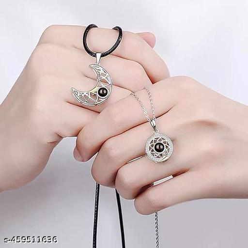 Name: Vembley Exclusive Chain Pendant for Women Sun Silver Pendant for women Silver chain for women and girls 
Base Metal: Stainless Steel
Plating: Silver Plated
Stone Type: No Stone
Sizing: Adjustable
Type: Necklace
Net Quantity (N): 2
Sizes:Free Size
Su
