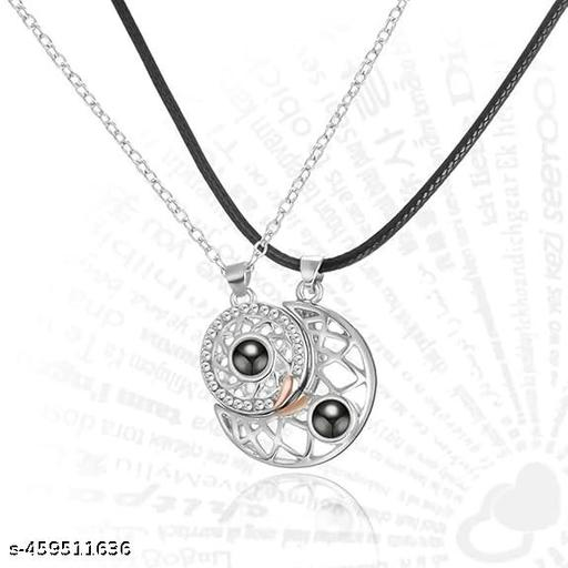 Name: Vembley Exclusive Chain Pendant for Women Sun Silver Pendant for women Silver chain for women and girls 
Base Metal: Stainless Steel
Plating: Silver Plated
Stone Type: No Stone
Sizing: Adjustable
Type: Necklace
Net Quantity (N): 2
Sizes:Free Size
Su