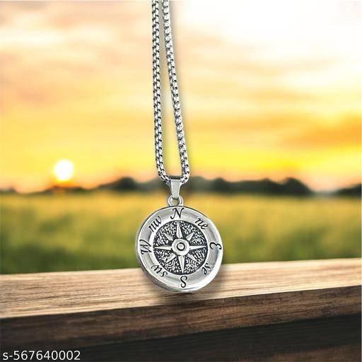 Name: Compass Necklace Pendant Chain | Boys Fashion Chain | Men's Fashion Necklace Chain | Gift for Him |
Base Metal: Alloy
Plating: Silver Plated
Stone Type: No Stone
Sizing: Non-Adjustable
Type: Necklace
Net Quantity (N): 1
Sizes:Free Size
Country of Or