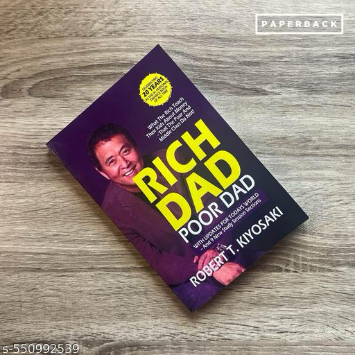 Name: Rich Dad Poor Dad (English Edition) | Robert T. Kiyosaki | Bestselling Financial Book | Paperback 
Author: Robert T. Kiyosaki
Book Format: Paperback
Genre: Health, Family & Personal Development
Language: English
Pages: 201-300 Pages
Publish Year: 20